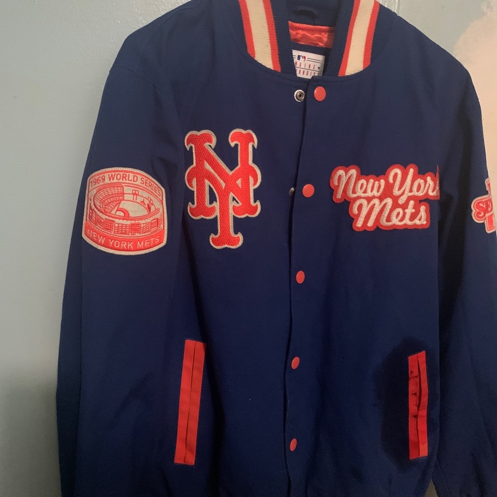 Ny World Series baseball jacket size large but fit xl - Picture 2 of 16